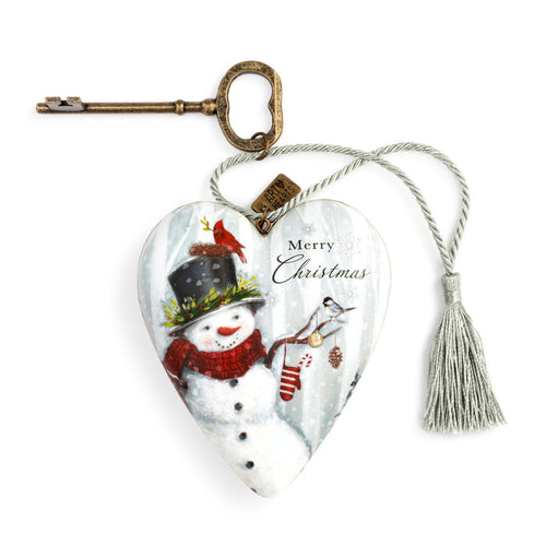 Art Heart Snowman Merry Xmas