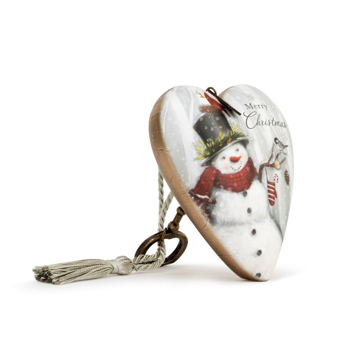 Art Heart Snowman Merry Xmas