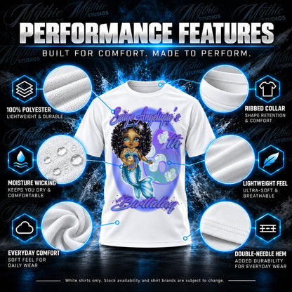 Mermaid Graphic T-Shirt by Mythic Airbrush, additional product image 3