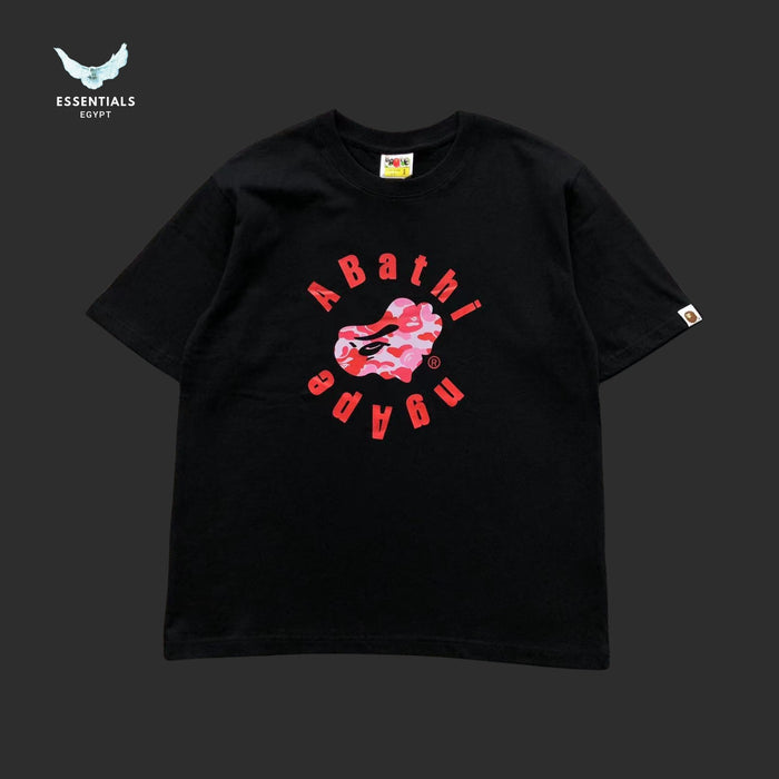 BAPE Pink ABC Camo Ape Head Tee