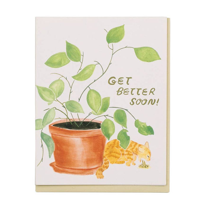Barfing Cat Card