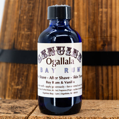 Bay Rum with Vanilla Scented Aftershave | Pack of 2 | Multiple Sizes | Ogallala Bay Rum