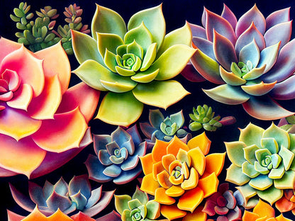 Beautiful Colorful Succulents