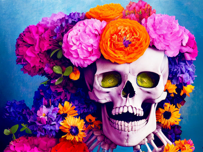 Beautiful Floral Skull