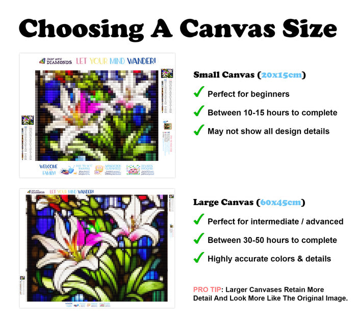 Beautiful Stained Glass Lillies