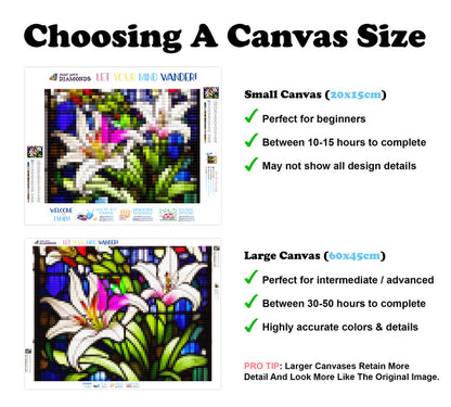 Beautiful Stained Glass Lillies