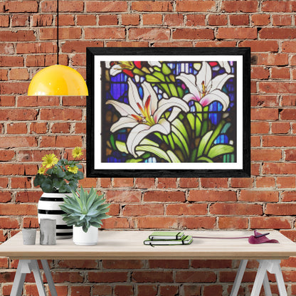 Beautiful Stained Glass Lillies