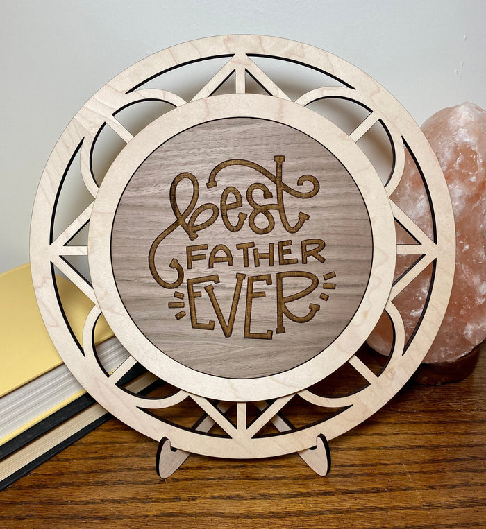 Best father ever wood sign home decor, gift for fathers day, fathers day gift, gift for dad sign