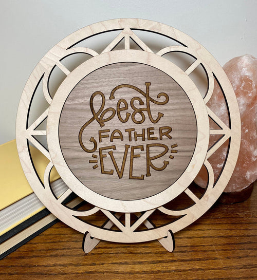 Best father ever wood sign home decor, gift for fathers day, fathers day gift, gift for dad sign