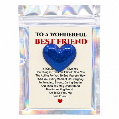Best Friend Heart Charms