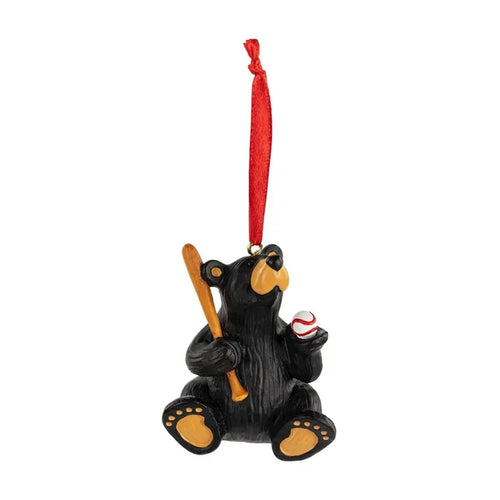 BF Baseball Bear Ornament