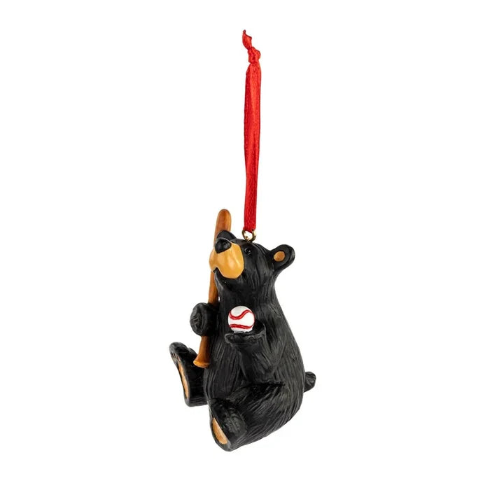 BF Baseball Bear Ornament