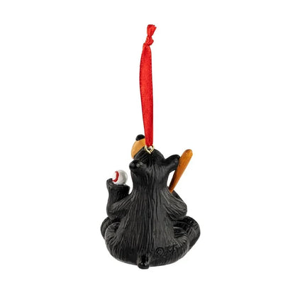 BF Baseball Bear Ornament
