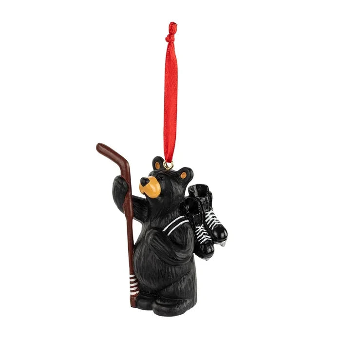 BF Hockey Bear Ornament