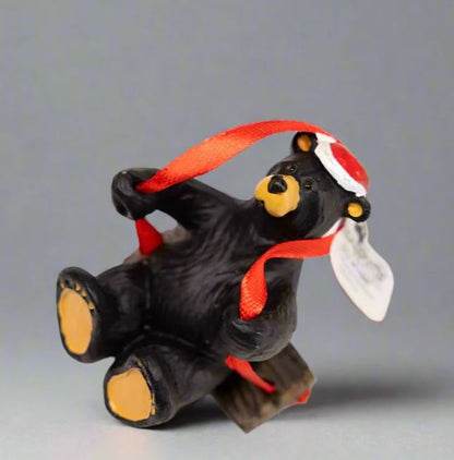 BF Santa Bear Swinging Ornament