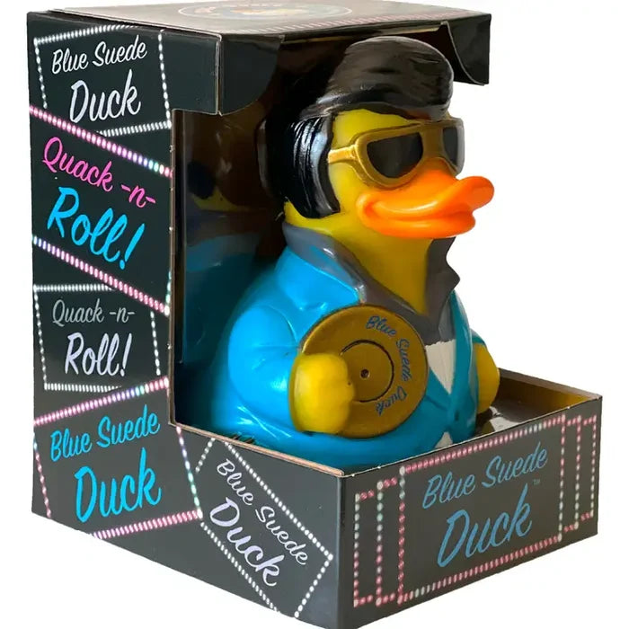 Blue Suede Duck Rubber Duck