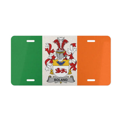 Boland Irish flag surname plate with pre-drilled mounting holes