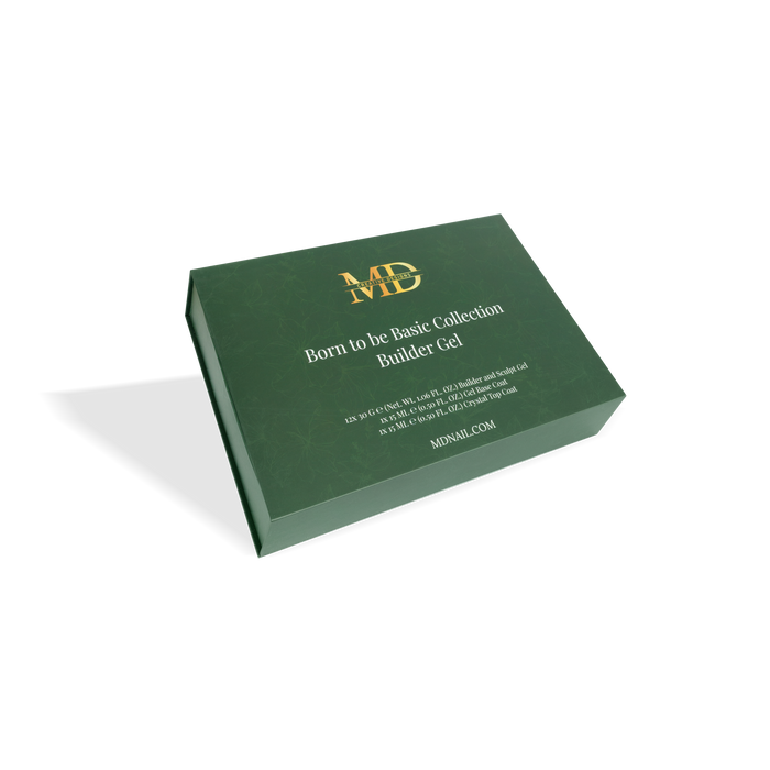 Green box with gold text on a white background