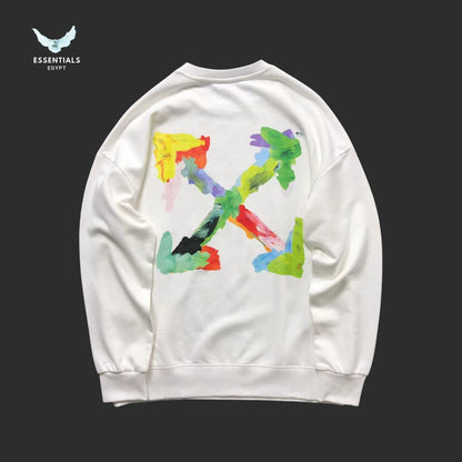 Off-White Brush Arrow Crewneck Sweatshirt
