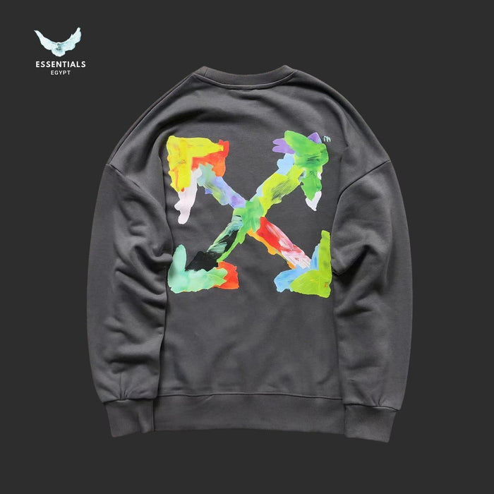 Off-White Brush Arrow Crewneck Sweatshirt