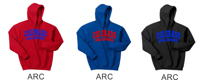 Bulldawgs Hooded Sweatshirt- 4 Designs- Matte and Glitter