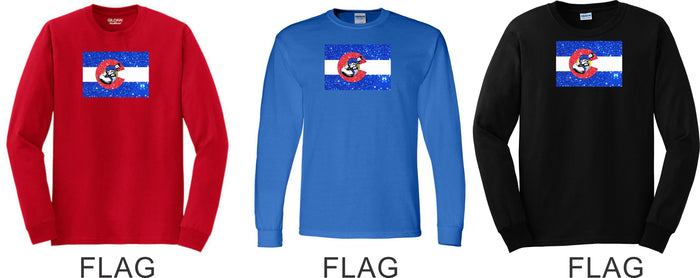 Bulldawgs Long Sleeve Basic Tee- 4 designs- Matte or Glitter