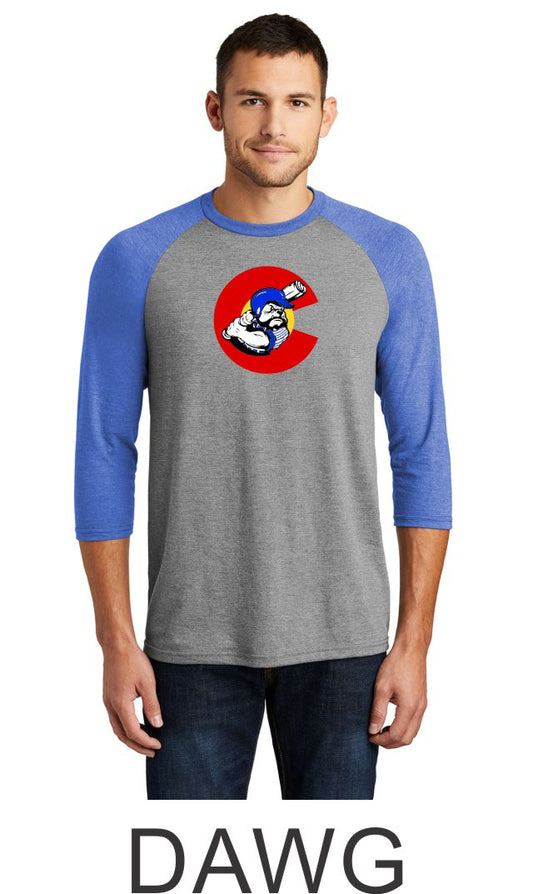 Bulldawgs Unisex Raglan- 4 designs- Matte or Glitter