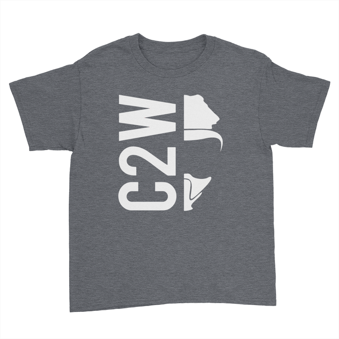 C2W - Kids Youth T-Shirt Dark Heather