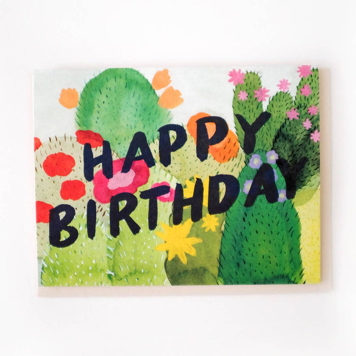 Cacti Birthday Card