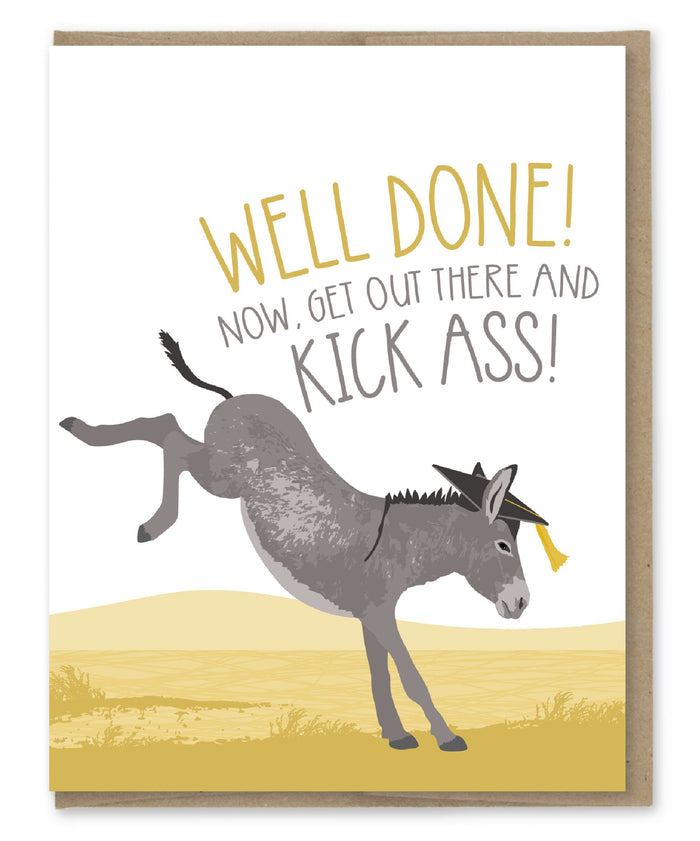 CARD KICK ASS GRAD