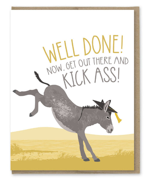 CARD KICK ASS GRAD
