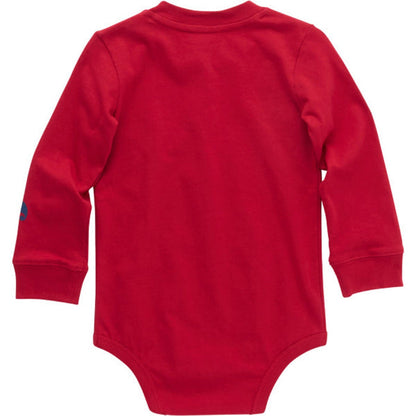 Carhartt Boys' Fire Truck Graphic Long Sleeve Bodysuit Long Sleeve T-Shirts Carhartt