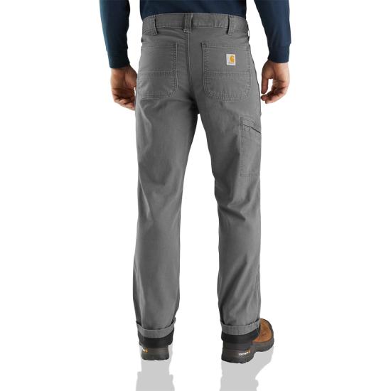 Carhartt Men's Flannel Lined Rugged Flex® Rigby Dungaree Pants Carhartt