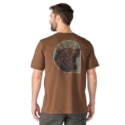 Carhartt Men's Irvine Bear Graphic Relaxed Fit Pocket Short Sleeve T-Shirt T-Shirts Carhartt Red Duck Heather 2XL Reg