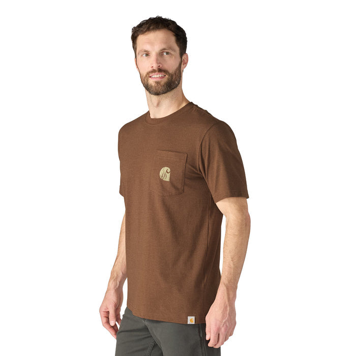 Carhartt Men's Irvine Bear Graphic Relaxed Fit Pocket Short Sleeve T-Shirt T-Shirts Carhartt