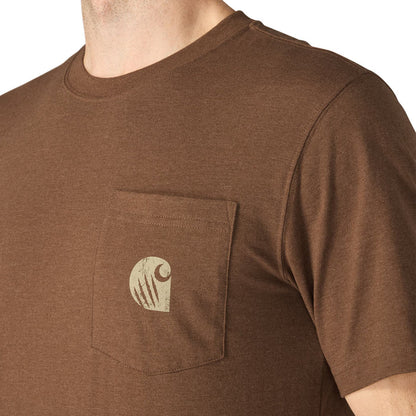 Carhartt Men's Irvine Bear Graphic Relaxed Fit Pocket Short Sleeve T-Shirt T-Shirts Carhartt