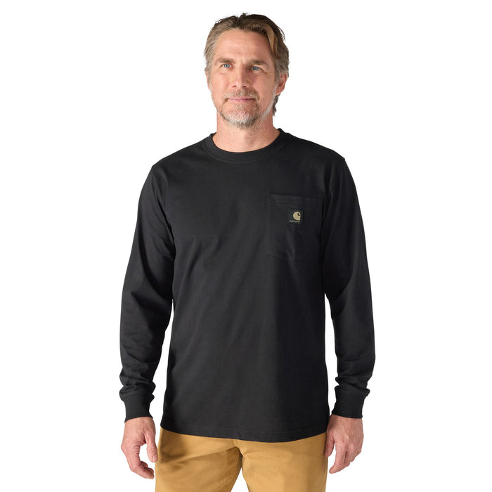 Carhartt Men's Irvine Camo Badge Graphic Relaxed Fit Long Sleeve T-Shirt Long Sleeve T-Shirts Carhartt