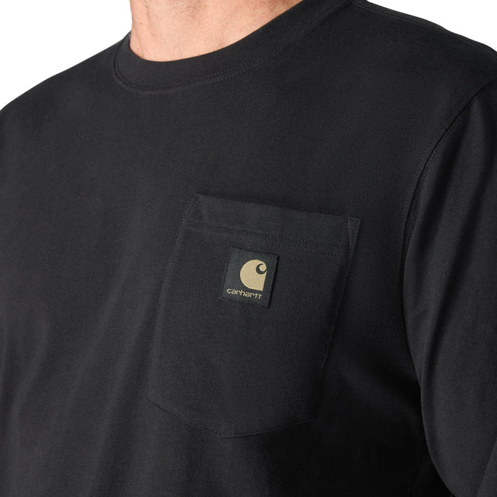 Carhartt Men's Irvine Camo Badge Graphic Relaxed Fit Long Sleeve T-Shirt Long Sleeve T-Shirts Carhartt