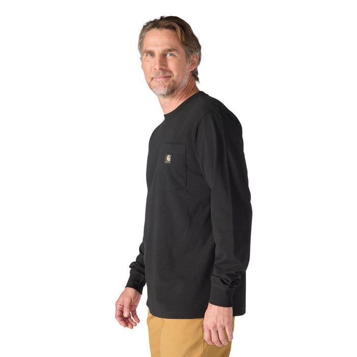 Carhartt Men's Irvine Camo Badge Graphic Relaxed Fit Long Sleeve T-Shirt Long Sleeve T-Shirts Carhartt