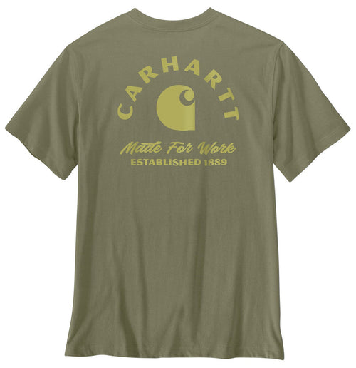 Carhartt Men's Irvine Relaxed Work T-Shirt T-Shirts Carhartt Dusty Olive 2XL Reg