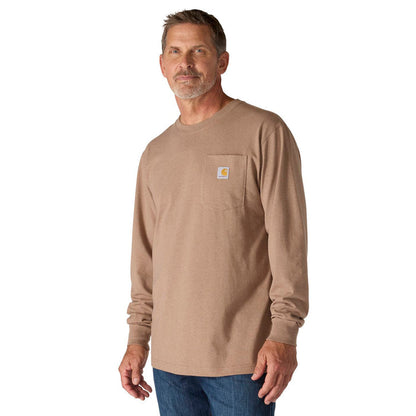 Carhartt Men's Loose Fit Heavyweight Long-Sleeve Pocket Deer Graphic T-Shirt Long Sleeve T-Shirts Carhartt