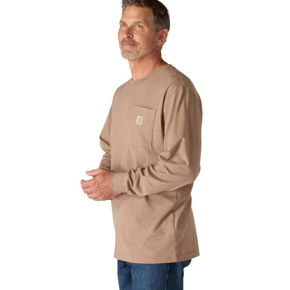 Carhartt Men's Loose Fit Heavyweight Long-Sleeve Pocket Deer Graphic T-Shirt Long Sleeve T-Shirts Carhartt