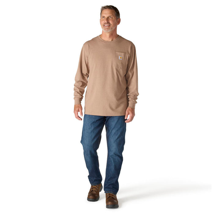 Carhartt Men's Loose Fit Heavyweight Long-Sleeve Pocket Deer Graphic T-Shirt Long Sleeve T-Shirts Carhartt