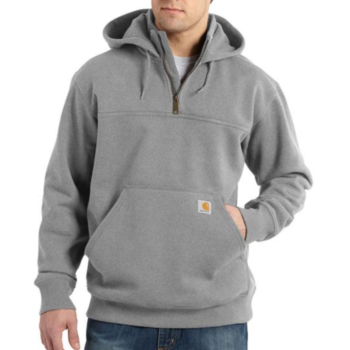 Carhartt Men's Rain Defender® Loose Fit Heavyweight Quarter-Zip Sweatshirt Sweatshirts & Hoodies Carhartt Heather Grey 2XL Reg