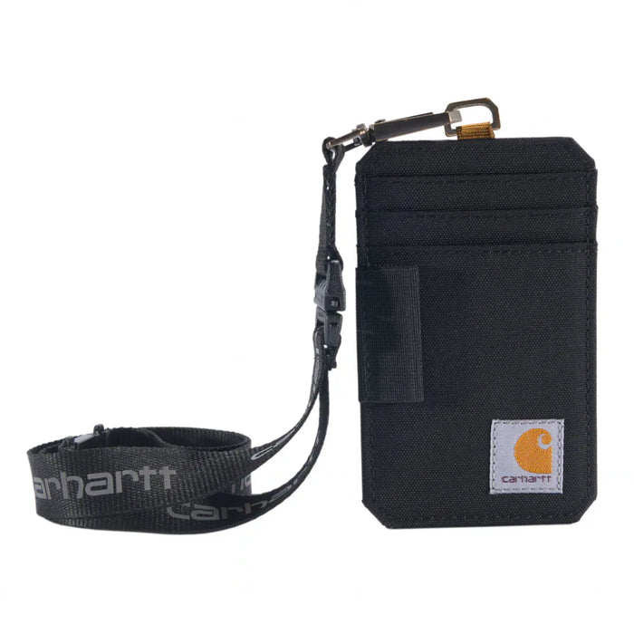 Carhartt Nylon Duck ID Holder and Lanyard Wallets Carhartt Black OS