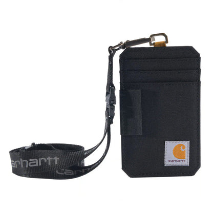 Carhartt Nylon Duck ID Holder and Lanyard Wallets Carhartt Black OS