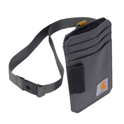 Carhartt Nylon Duck ID Holder and Lanyard Wallets Carhartt Gravel OS