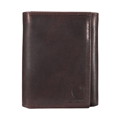 Carhartt Oil Tan Leather Trifold Wallet Wallets Carhartt