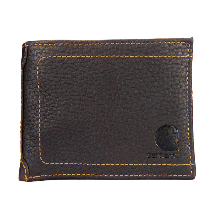 Carhartt Pebble Leather Passcase Wallet Wallets Carhartt Brown OS