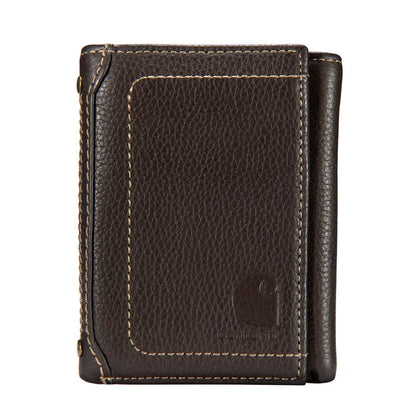 Carhartt Pebble Leather Trifold Wallet Wallets Carhartt Brown OS